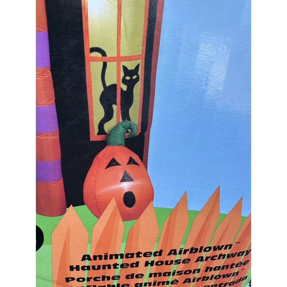 Gemmy 9' Animated Frankenstein Archway Lighted Halloween Inflatable Airblown
